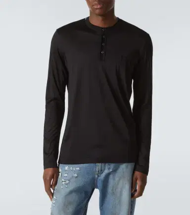 Dolce & Gabbana Silk Henley shirt | Thumbnail 6