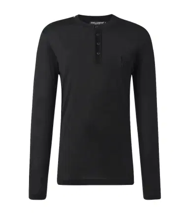 Dolce & Gabbana Silk Henley shirt | Thumbnail 1