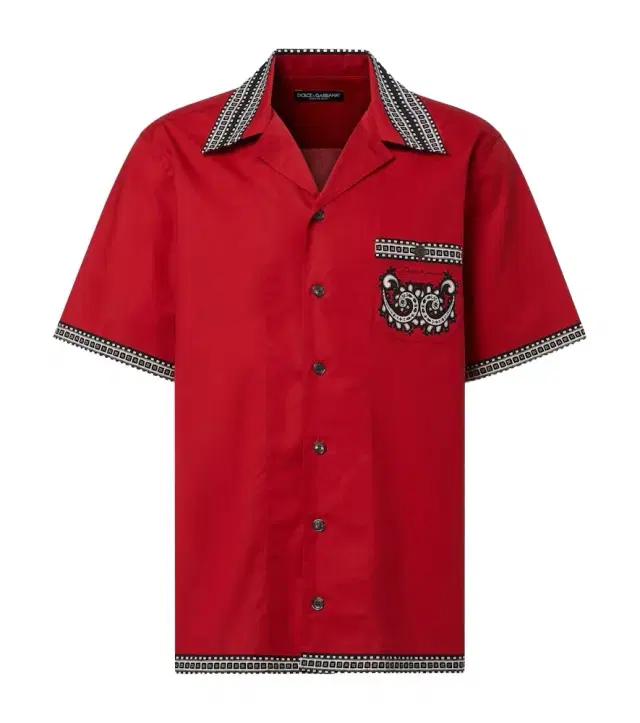 Dolce & Gabbana Bandana cotton bowling shirt
