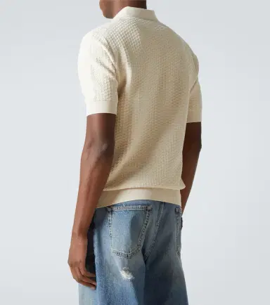 Dolce & Gabbana DG knitted cotton polo shirt | Thumbnail 2