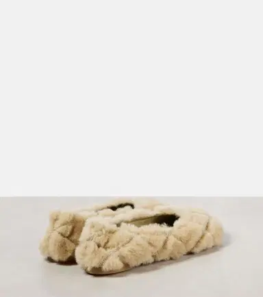 Burberry Baby quilted shearling ballet flats | Thumbnail 4