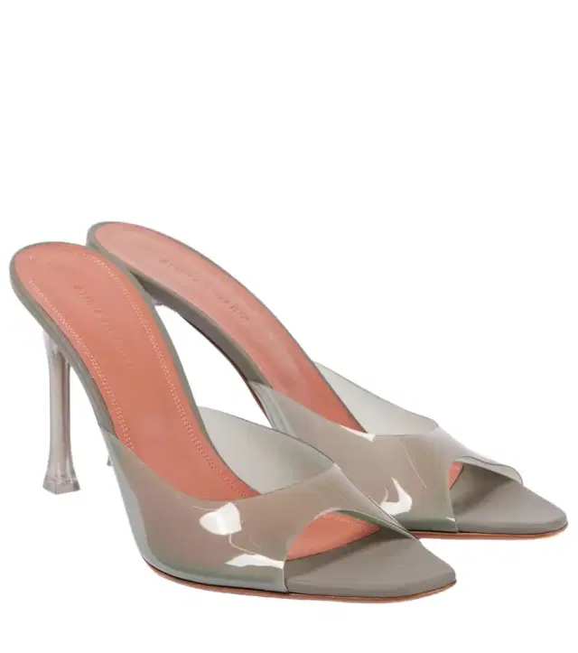 Amina Muaddi Alexa Glass 95 PVC mules