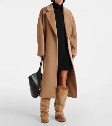 Gianvito Rossi Shearling-trimmed suede knee-high boots | Thumbnail 5