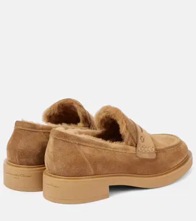 Gianvito Rossi Harris suede penny loafers | Thumbnail 3 Gianvito Rossi Harris suede penny loafers | Thumbnail 3