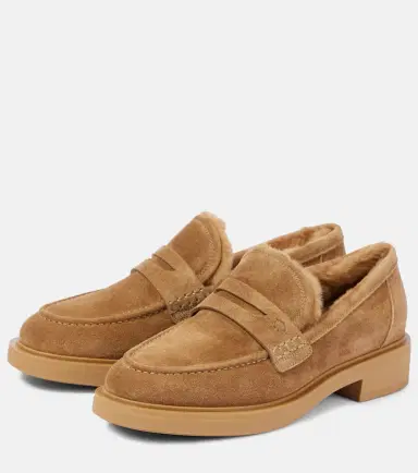 Gianvito Rossi Harris suede penny loafers | Thumbnail 4 Gianvito Rossi Harris suede penny loafers | Thumbnail 4