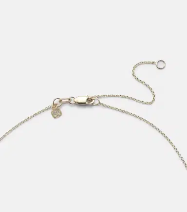 Sydney Evan Elephant Tail 14kt gold necklace with diamonds | Thumbnail 2