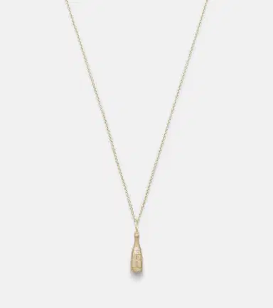 Sydney Evan Champagne Bottle 14kt gold pendant necklace with diamonds | Thumbnail 5 Sydney Evan Champagne Bottle 14kt gold pendant necklace with diamonds | Thumbnail 5