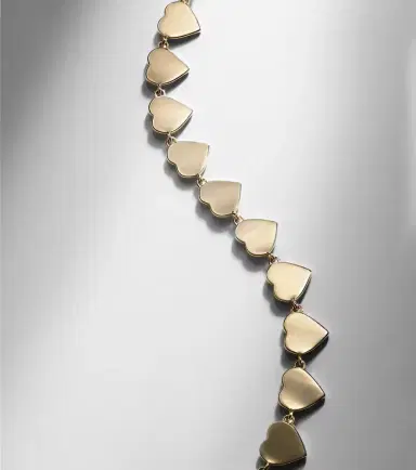 Sydney Evan Pure Heart Eternity 14kt gold bracelet | Thumbnail 5