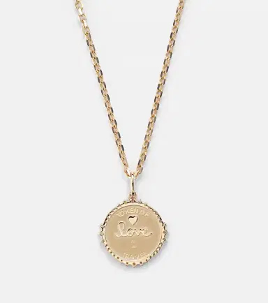 Sydney Evan World Traveler 14kt gold pendant necklace with diamonds | Thumbnail 3 Sydney Evan World Traveler 14kt gold pendant necklace with diamonds | Thumbnail 3