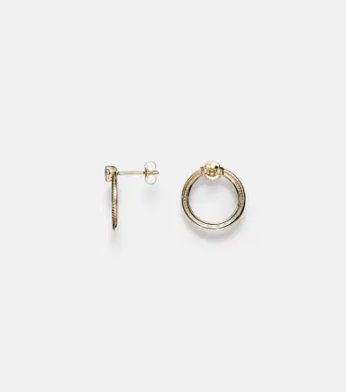 STONE AND STRAND Prince 14kt gold earrings with diamonds | Thumbnail 2