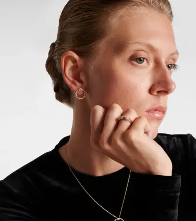 STONE AND STRAND Prince 14kt gold earrings with diamonds | Thumbnail 3