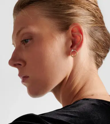 STONE AND STRAND Prince 14kt gold earrings with diamonds | Thumbnail 4