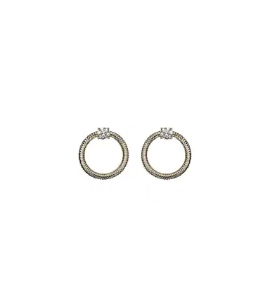 STONE AND STRAND Prince 14kt gold earrings with diamonds | Thumbnail 1