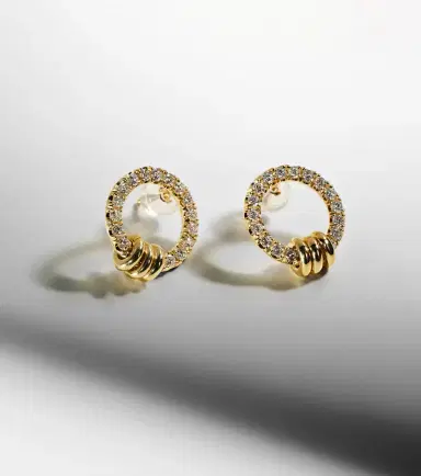 Spinelli Kilcollin Sidra 18kt gold earrings with diamonds | Thumbnail 2