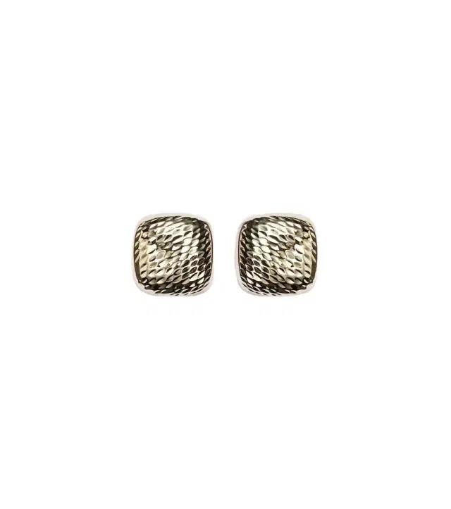 Stone and Strand Bond 14kt gold oversized earrings