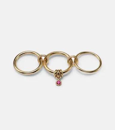 Spinelli Kilcollin Piera 18kt gold linked rings with sapphire | Thumbnail 5
