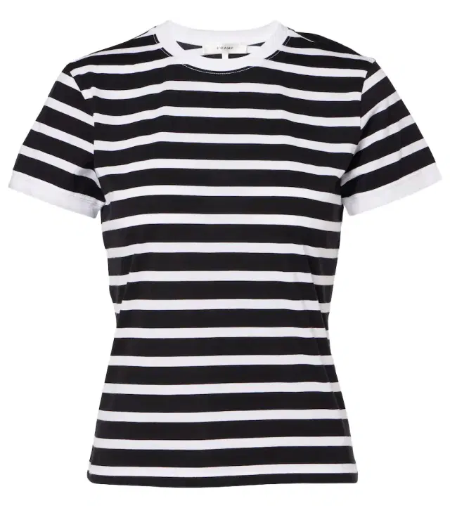 Frame Striped cotton jersey T-shirt
