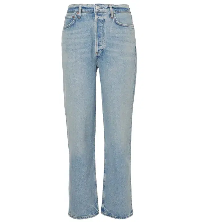 Agolde 90s Pinch Waist Crop high-rise straight jeans