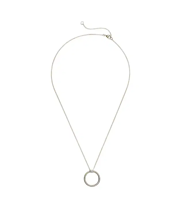 Stone and Strand Prince 14kt gold necklace with diamonds