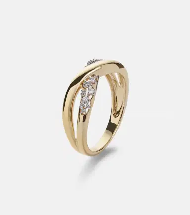 Stone and Strand Glitterati Kiss 14kt gold ring with diamonds | Thumbnail 2 Stone and Strand Glitterati Kiss 14kt gold ring with diamonds | Thumbnail 2