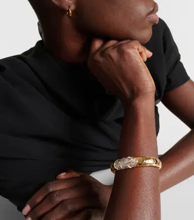 Marina B Onda 18kt gold bangle with diamonds | Thumbnail 4 Marina B Onda 18kt gold bangle with diamonds | Thumbnail 4