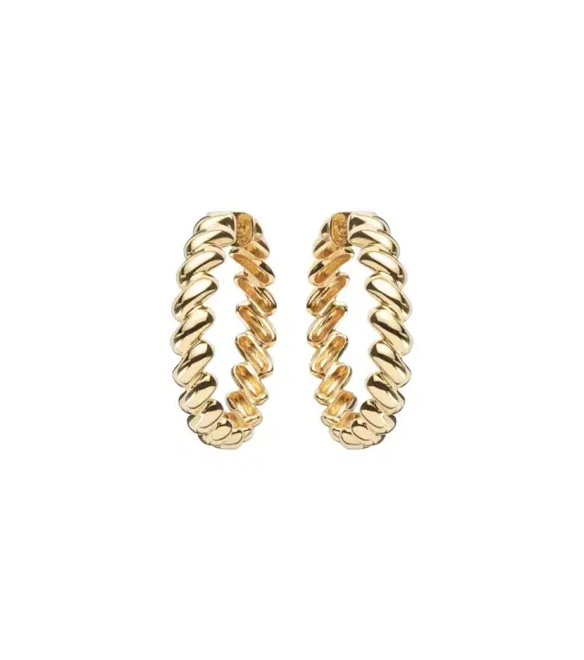 Anita Ko Coil 18kt gold hoop earrings