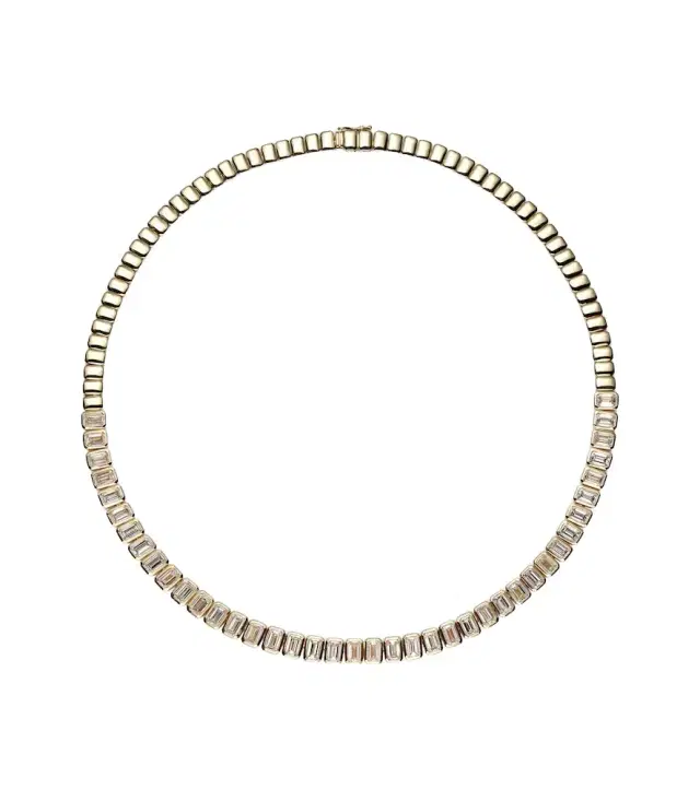 Anita Ko Large 18kt gold choker with diamonds