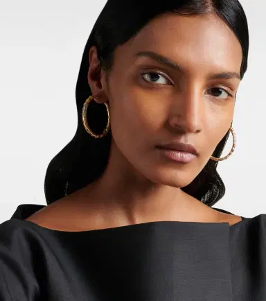 Marina B Ondine 18kt yellow gold hoop earrings with diamonds | Thumbnail 3 Marina B Ondine 18kt yellow gold hoop earrings with diamonds | Thumbnail 3