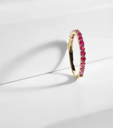 STONE AND STRAND Forever Birthstone 14kt gold ring with ruby | Thumbnail 3 STONE AND STRAND Forever Birthstone 14kt gold ring with ruby | Thumbnail 3