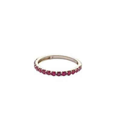 STONE AND STRAND Forever Birthstone 14kt gold ring with ruby | Thumbnail 1 STONE AND STRAND Forever Birthstone 14kt gold ring with ruby | Thumbnail 1