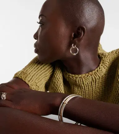 Spinelli Kilcollin Lumin sterling silver and 18kt gold linked bangles | Thumbnail 2