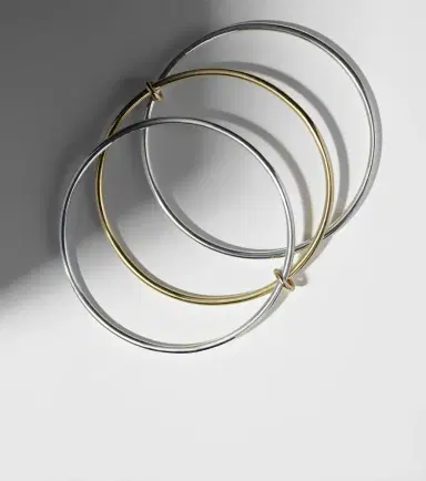Spinelli Kilcollin Lumin sterling silver and 18kt gold linked bangles | Thumbnail 4