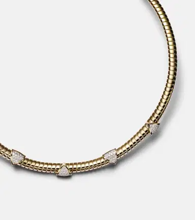 Marina B Trisolina 18kt gold necklace with diamonds | Thumbnail 2
