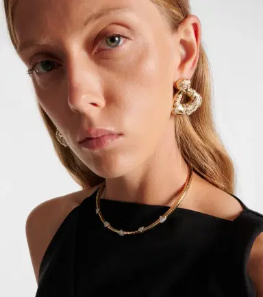Marina B Trisolina 18kt gold necklace with diamonds | Thumbnail 3
