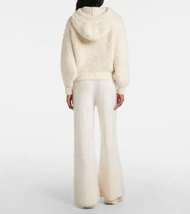 Jet Set Jennifer wool-blend hoodie | Thumbnail 4