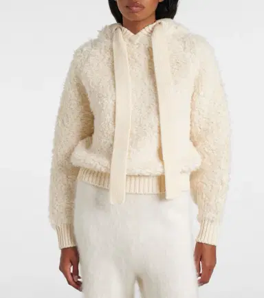 Jet Set Jennifer wool-blend hoodie | Thumbnail 5