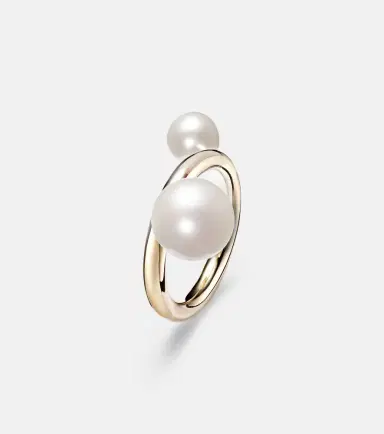 Sophie Bille Brahe La Grace 14kt gold ring with pearls | Thumbnail 4