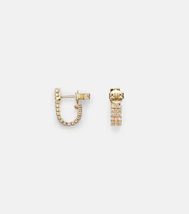 SHAY JEWELRY 18kt gold hoop earrings with diamonds | Thumbnail 5 SHAY JEWELRY 18kt gold hoop earrings with diamonds | Thumbnail 5
