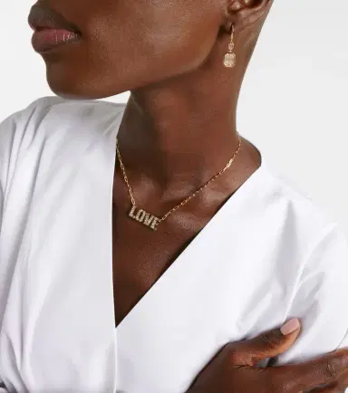 SHAY JEWELRY 18kt gold pendant necklace with diamonds | Thumbnail 5