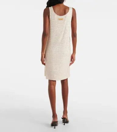 The Attico Crystal-embellished jersey minidress | Thumbnail 5