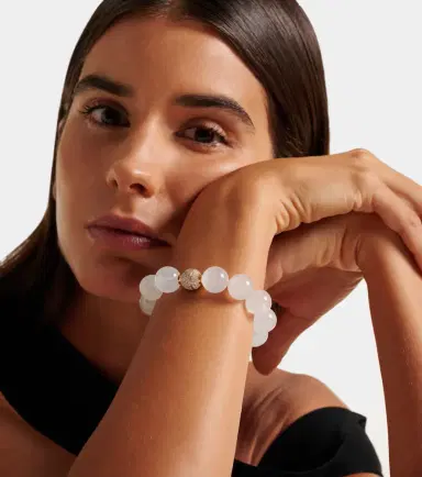 Octavia Elizabeth Riviera Orb beaded 18kt gold bracelet with moonstone and diamonds | Thumbnail 3 Octavia Elizabeth Riviera Orb beaded 18kt gold bracelet with moonstone and diamonds | Thumbnail 3