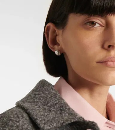 Loewe Anagram Pebble sterling silver stud earrings | Thumbnail 6