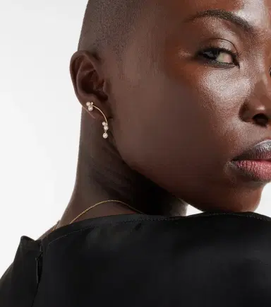 Sophie Bille Brahe Grand Stella 14kt gold single earring with diamonds | Thumbnail 3 Sophie Bille Brahe Grand Stella 14kt gold single earring with diamonds | Thumbnail 3