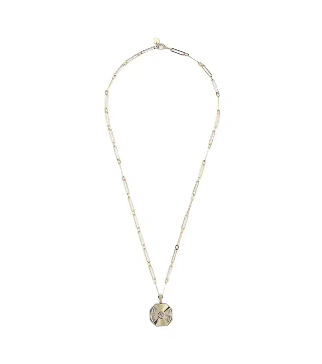 Shay Jewelry Radiant Octagon 18kt gold pendant necklace with diamonds