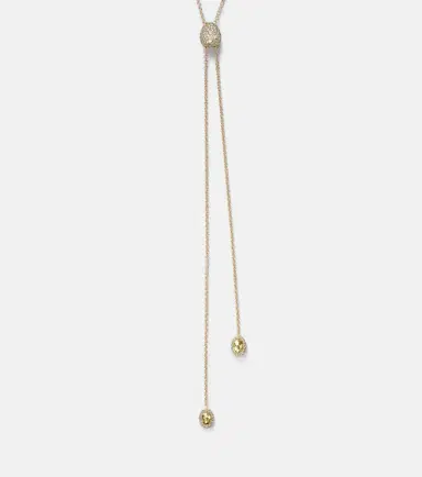 Octavia Elizabeth Diamond Coast Lariat 18kt gold necklace with diamonds | Thumbnail 4
