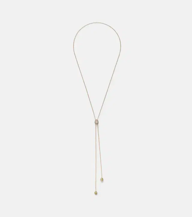 Octavia Elizabeth Diamond Coast Lariat 18kt gold necklace with diamonds