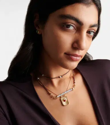 Marie Lichtenberg Candy Cane 18kt gold necklace with diamonds and enamel | Thumbnail 5 Marie Lichtenberg Candy Cane 18kt gold necklace with diamonds and enamel | Thumbnail 5