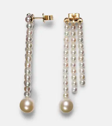 Sophie Bille Brahe La Valse 14kt gold earrings with pearls | Thumbnail 2 Sophie Bille Brahe La Valse 14kt gold earrings with pearls | Thumbnail 2