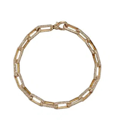 SHAY JEWELRY 18kt gold chain bracelet with diamonds | Thumbnail 1