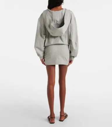 The Attico Cotton-blend jersey sweatshirt dress | Thumbnail 2